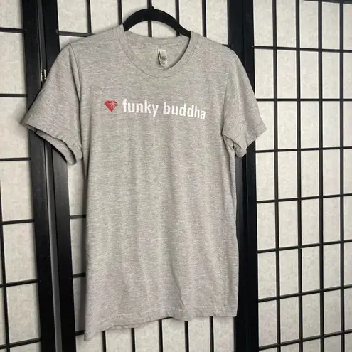 Next Level Apparel Funky Buddha Yoga Graphic Short Sleeve Grey XSmall
