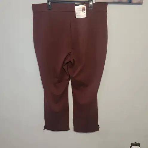 NWT Christian Siriano Womens Pointe Pant Pull On Rum Raisin Brown size XXL