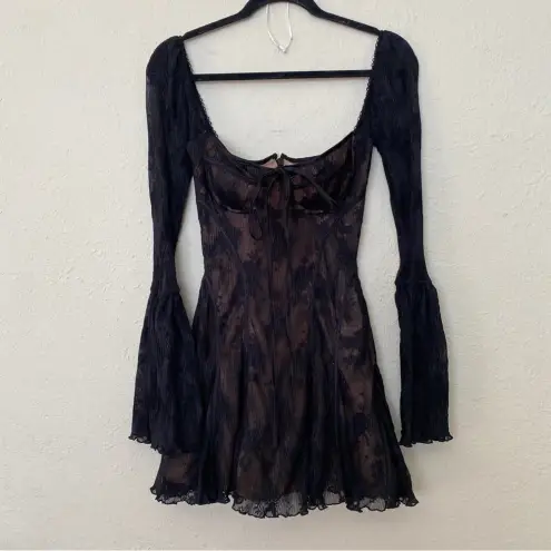 House Of CB  XS Taller 'Analissa'‎ Black Lace Corset Dress NWOT