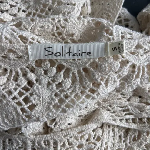 Solitaire Crochet Lace Top Cream Small