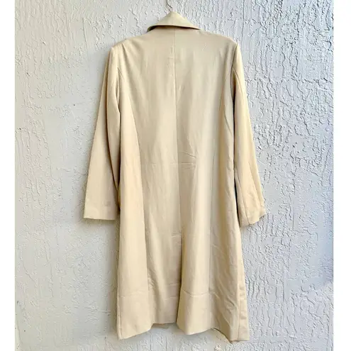 We Wore What NWT Suiting Twill Notch Lapel Blazer Coat Jacket Beige Womens Size XS