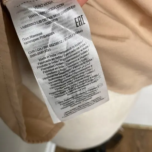 VERO MODA VMBENNO L/S DETAIL MINI PINTUCK SHIRT DRESS IN BRUSH STYLE#10259618