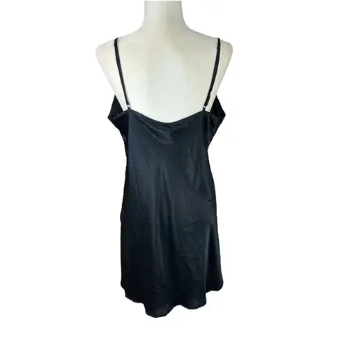 gilligan and o'malley VTG y2k Black Lace Slip Dress XL