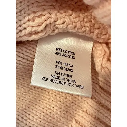 Kikit blush pink fringe sweater size m Size M