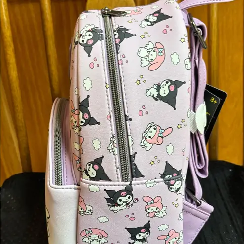 Lounge Fly NWT Sanrio Kuromi and My Melody mini Backpack purple purse bag