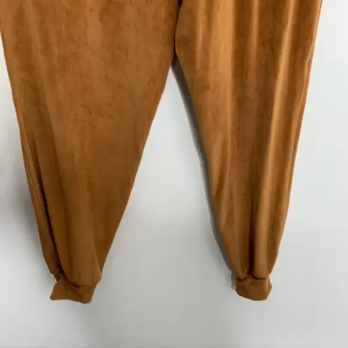 SKIMS Velour Bottoms Jogger Bronze Copper Womens Large Pull On