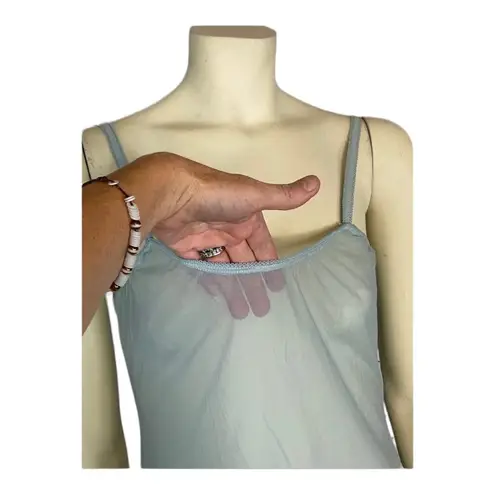 Transit Par Such slip dress and under slip in a light blue size 4