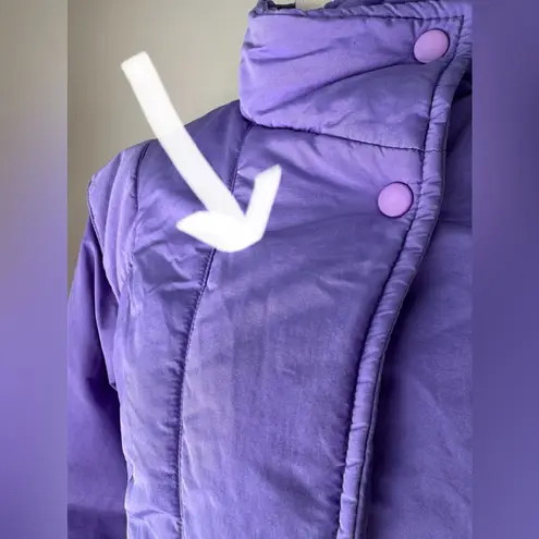 Vintage ‘80s Skyr Purple Full Zip Insulated Puffer Ski Jacket Size 10