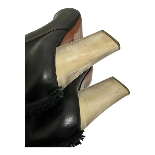 Tory Burch  Bandelier Fringed Leather‎ Ankle Boots size 8 $525