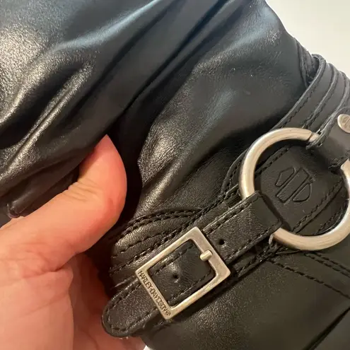 Harley Davidson  Leather Riding Solstice Boots Black Sz 6