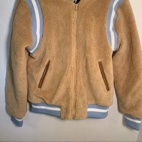 American Stitch Faux Fur Bomber Jacket Size M