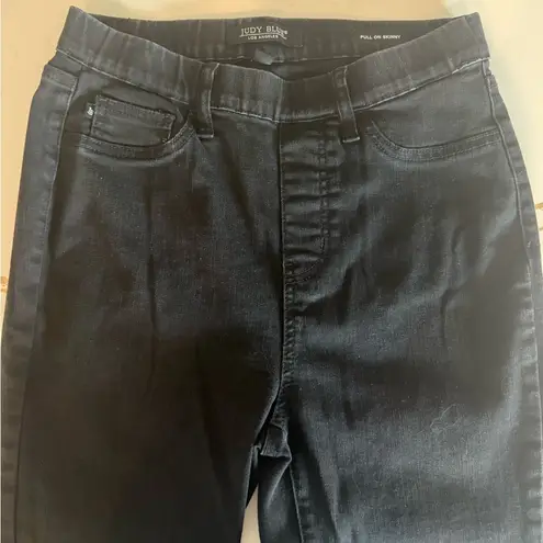 Judy Blue Pull On Skinny Jeans Black Size 9/29 Jeggings JB88581