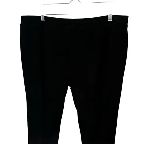 Eileen Fisher  Women's XL Black Stretch Knit Casual Pull On Cropped