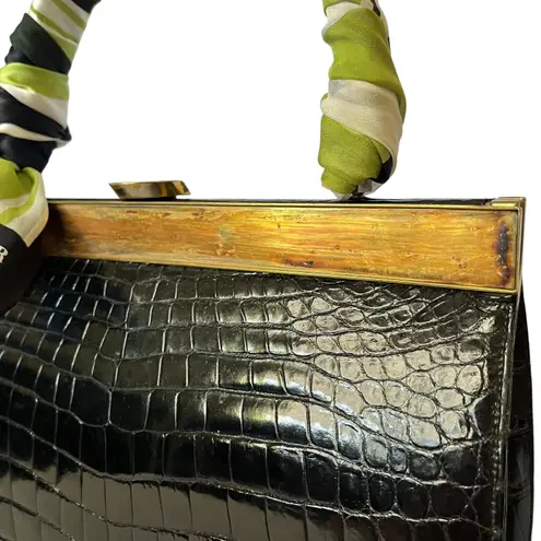 Vintage Genuine Alligator Black Top