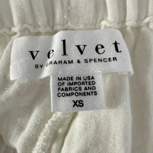 Velvet by Graham & Spencer Jerry Gauzy Beach Coverup Wide Leg Pants XS White