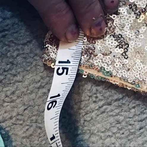 Red Clover Boutique Mint Green Sequin Formal Small Gold