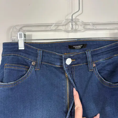 American Bazi Dark Wash Stretch Denim Distressed High Waisted Skinny Jeans 1X