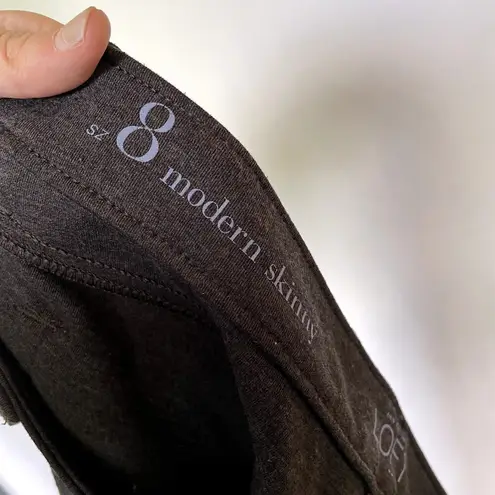 Ann Taylor Loft modern skinny grey trousers women's size 8 business casual pants Gray