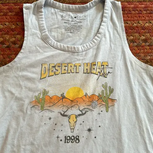 Fifth Sun  DESERT HEAT TOUR LIGHT BLUE TANK TOP