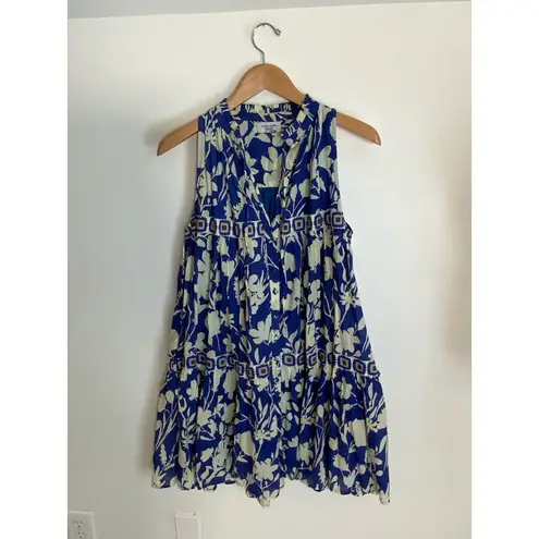 Olivia‎ James The Label Ro Short Dress in Blue Shadow Floral