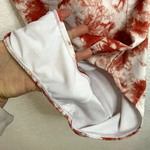 ONIA Swim Isabella Underwire Tie Dye One Piece XL Brick Red White