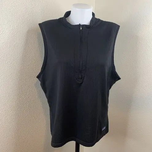 Patagonia Vtg  Regulator Vest Polartec Black Half 1/2 Zip Made USA Women’s? Sz L