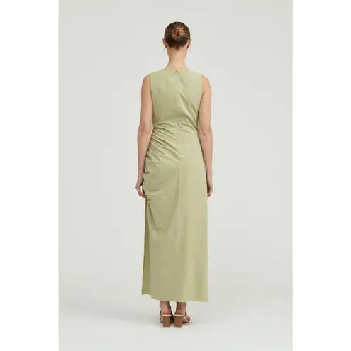 THIRD FORM Sage Green Drawn Deep Tank Maxi Side Slit A