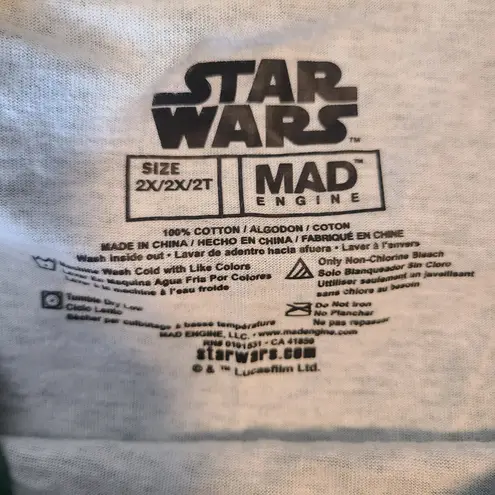 Star Wars Cropped Baby Yoda Christmas Top Size XXL