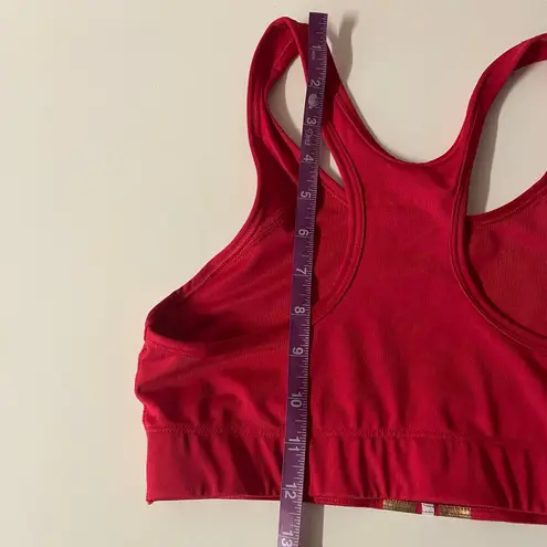 PINK Victoria’s Secret Red/Gold/White Sports Bra Size M EUC Red Size M