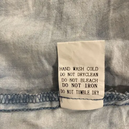 Davi & Dani Womens Tie Dyed Medium Peace Symbol Fringe Hem Shirt, Shacket