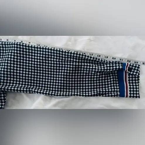 Beulah Women’s Geometric Print Tie-Neck Blouse Size L (Runs M) Work Top