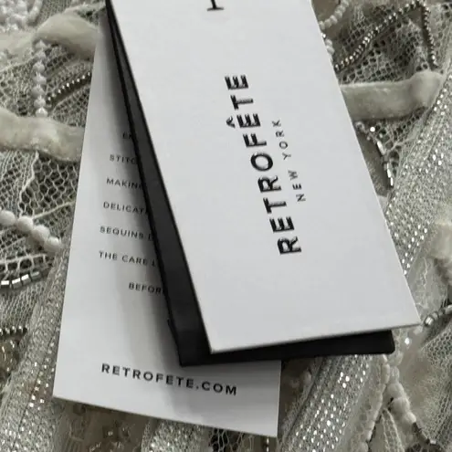 Retrofete Fae Corset Midi Dress White Bridal Size Medium NWT