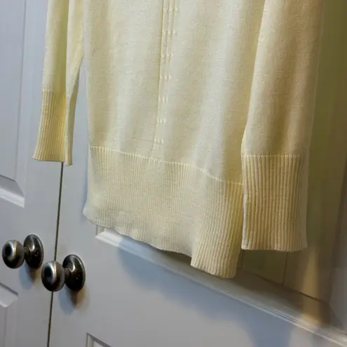 Ashley Stewart Women Ivory Cowl Turtle Neck Knit Tunic Sweater Plus Sz 14/16 #