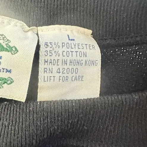 Vintage Separate Issue Sweatshirt Black Scottie Dog Heart Granny Valentine Large