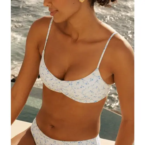 ANDIE Swim The Symi Bikini Top Blue Ditsy Bloom Size XXXL, NEW WITH TAG