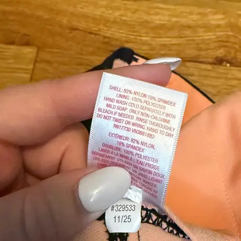 H&M Xhilaration  Women’s Large 14 Purple Black Strapless Bikini Top Swimsuit