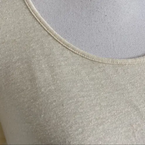 Patagonia  • Pale Pastel Yellow Flecked Crew Neck Tee Shirt