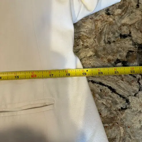 Preston & York White Linen Blazer Women’s size 10 Suit Jacket