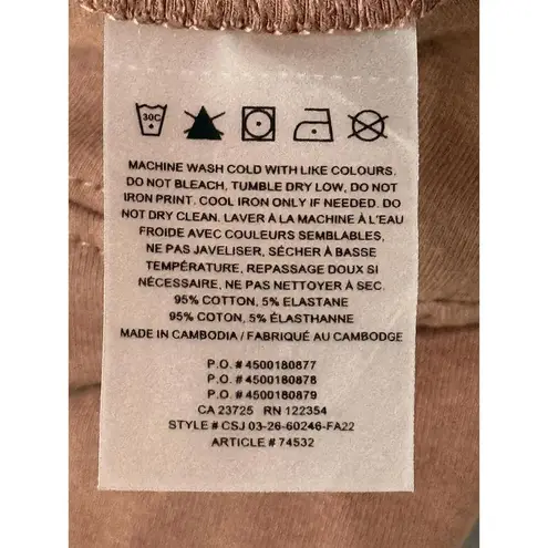 NEW Aritzia TNA Butter Atmosphere 7" High Waisted Bike Shorts Tan Brown Size XS