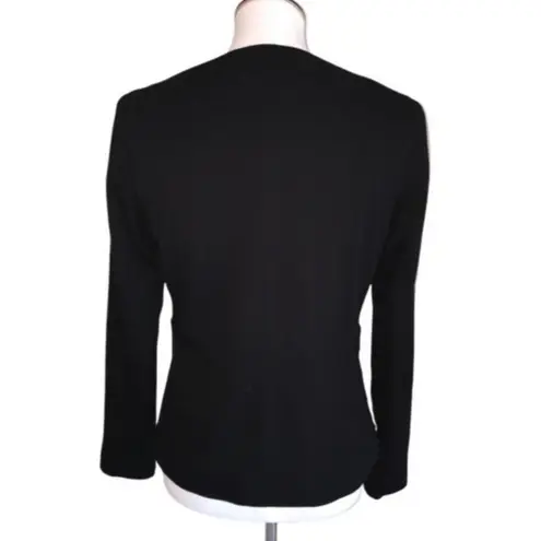 Doncaster Mixed Media Nubby Tweed Zip Jacket Small EUC