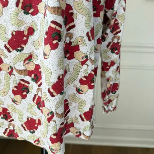 Vintage Cornerstone Santa Christmas List Turtleneck XL Red