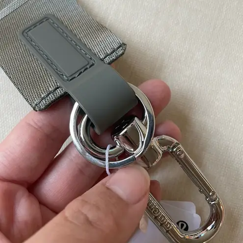 Lululemon Never Lost Keychain - Grey Sage/White Opal