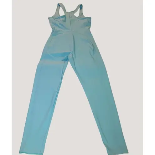Vintage Shape FX Newport News Women Light Blue Teal Full Bodysuit M Sleeveless Size M