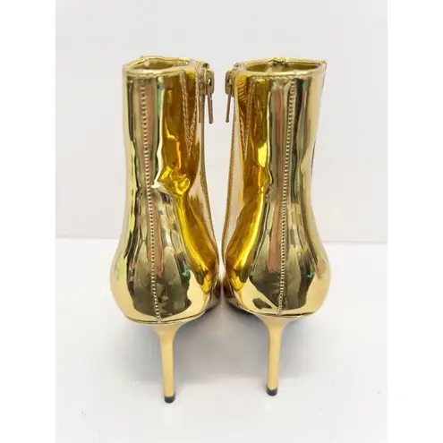 INC International Concepts Boots Size 7 Gold Pointed Toe Stiletto Heels