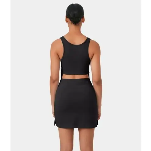 Halara Square Neck Mid Rise Bloom Cut Out 2-Piece Dress Black S