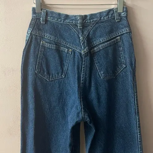 Vintage 100% Cotton Dark Wash Blue Western