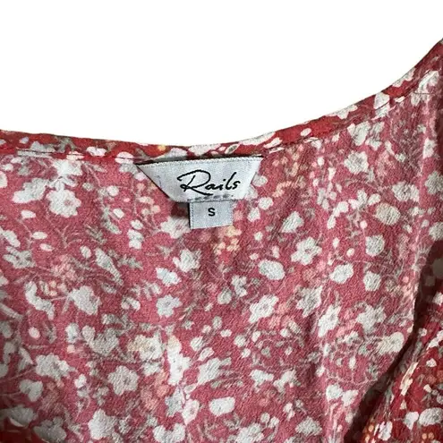 Rails  Red Ditsy Floral Anika Mini Dress Size Small