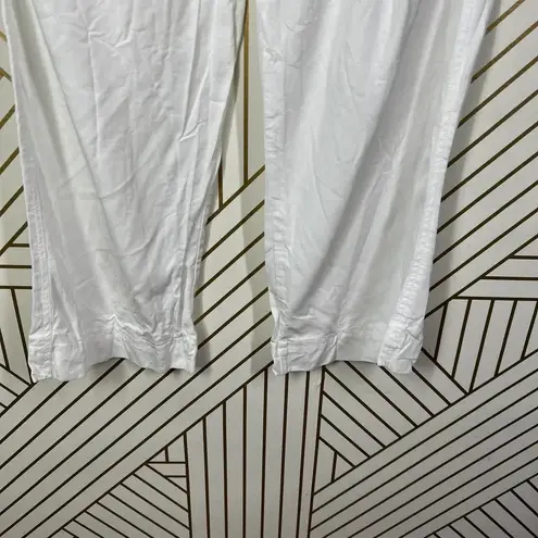 House of Harlow 1960 White Cropped Drawstring Pants Size US Small