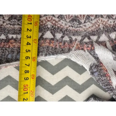 Chelsea & Theodore Boho Print Knit Top Size M Brown Size M