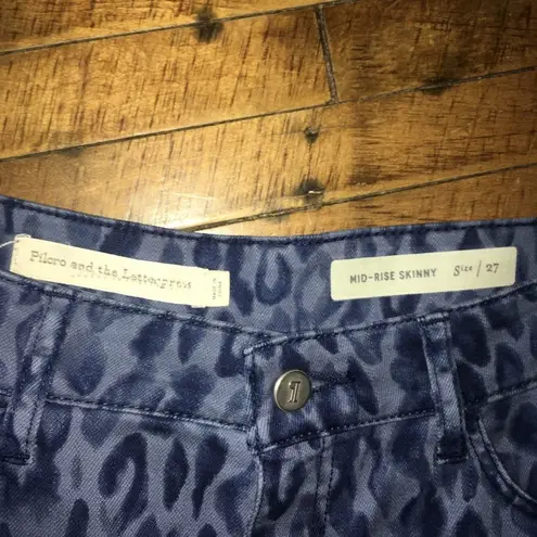 Pilcro and the Letterpress Anthropologie Pilcro leopard spot mid-rise cropped skinny 27P jeans